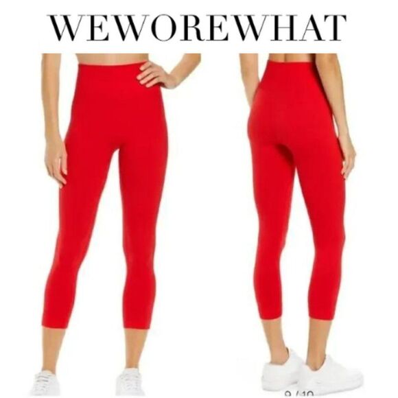 WeWoreWhat Pants - We Wore What Women's Red Seamless High Waist Leggings Size Large